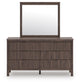 Pamytta Full Panel Platform Bed, Dresser, Mirror, Chest and Nightstand