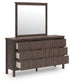 Pamytta Full Panel Platform Bed, Dresser, Mirror, Chest and Nightstand