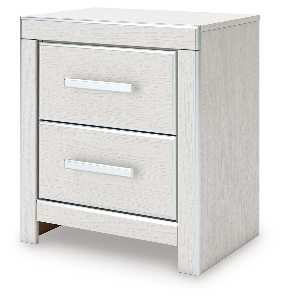 Birmonton Queen Upholstered Panel Platform Storage Bed, Dresser, Mirror, Chest and Nightstand