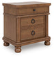Chadworth California King Poster Bed with Mirrored Dresser and Nightstand