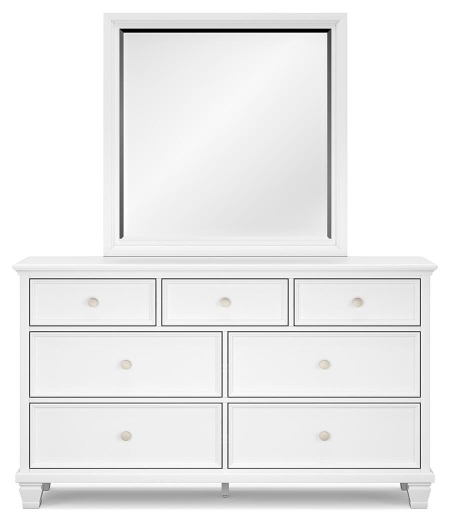 Fortman Twin Panel Storage Bed, Dresser, Mirror and Nightstand