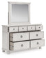 Chadworth King Poster Bed, Dresser and Mirror