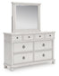 Rowlenstown King Poster Bed, Dresser, Mirror and Nightstand