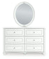 Kozlani Full Upholstered Panel Storage Bed, Dresser and Mirror