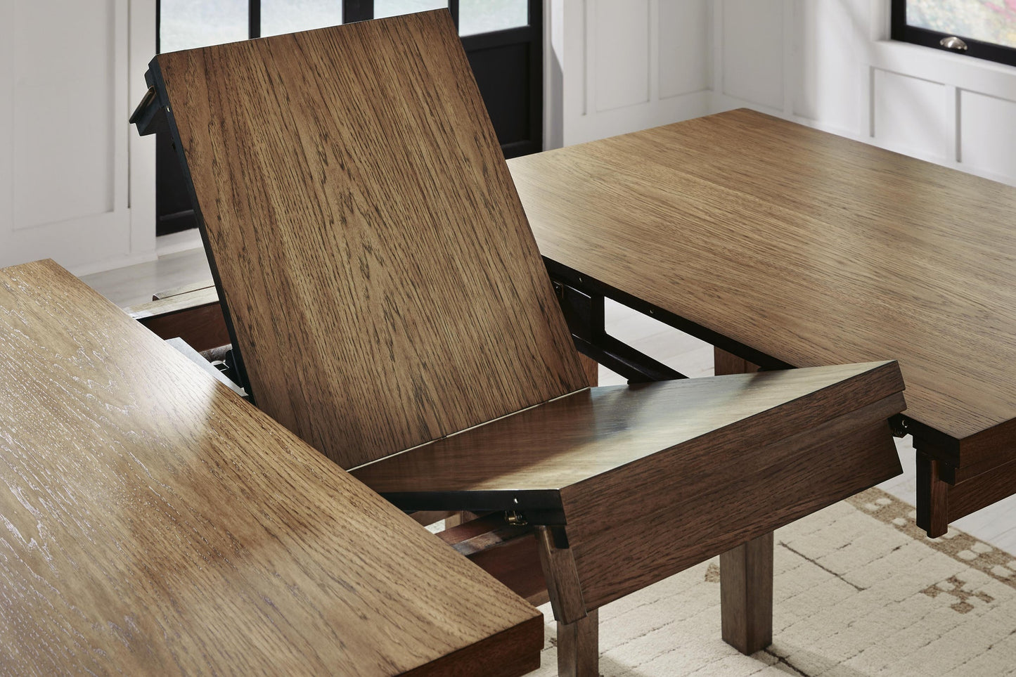 Urbinforte Counter Height Dining Table and 4 Barstools