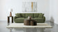 Elysia Chenille Upholstered Modular Lounge Sofa Green