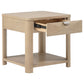 Marcelo 3-piece Coffee Table Set with Storage Light Elm
