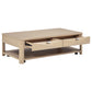Marcelo 3-piece Coffee Table Set with Storage Light Elm