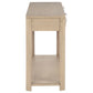 Marcelo Sofa Console Table with 2 Drawers and Shelf Light Elm