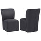 Jaelynn Upholstered Parsons Dining Side Chair Charcoal (Set of 2)