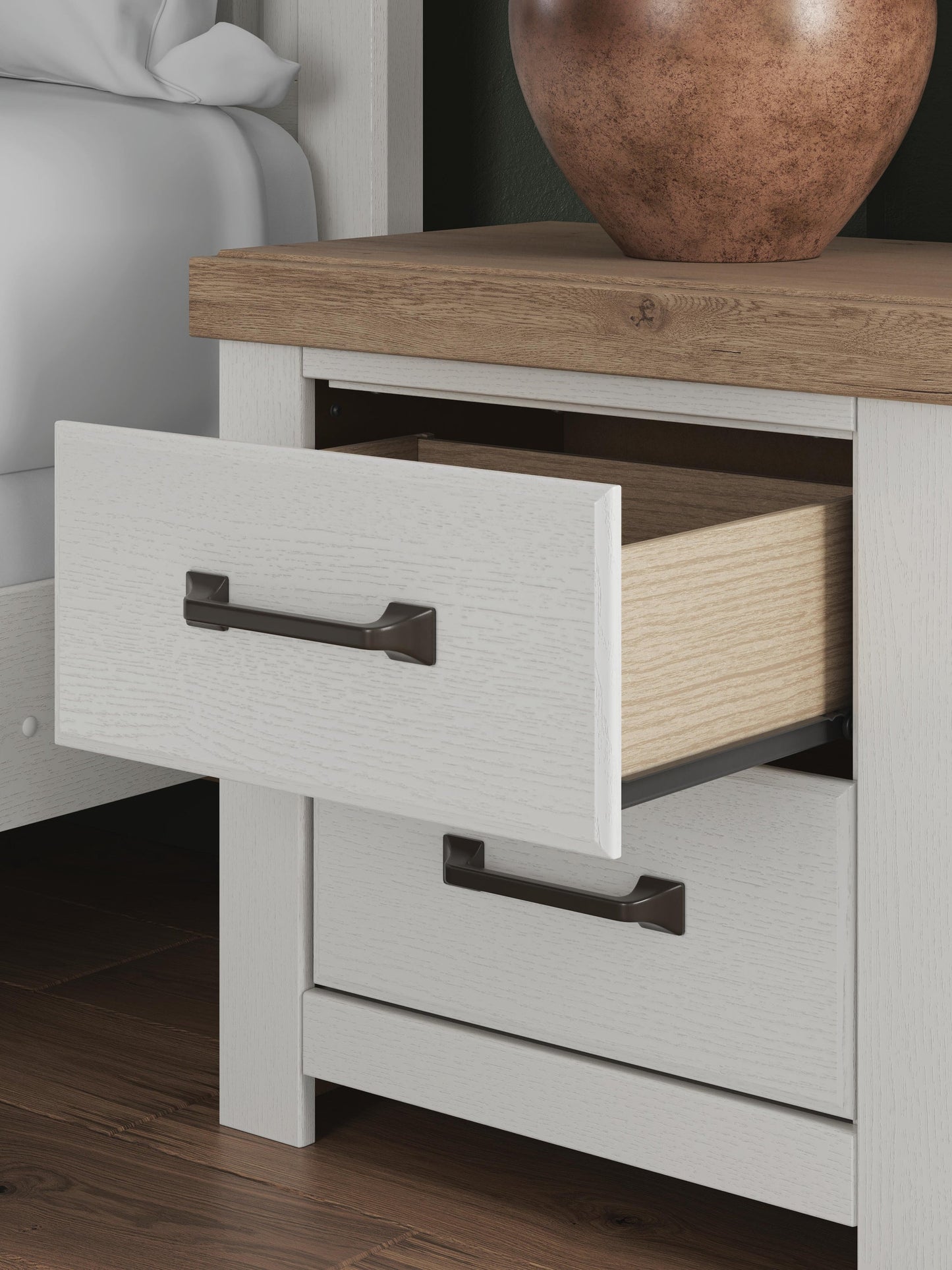 Savonport Queen Panel Storage Bed, Dresser, Mirror, Chest and Nightstand