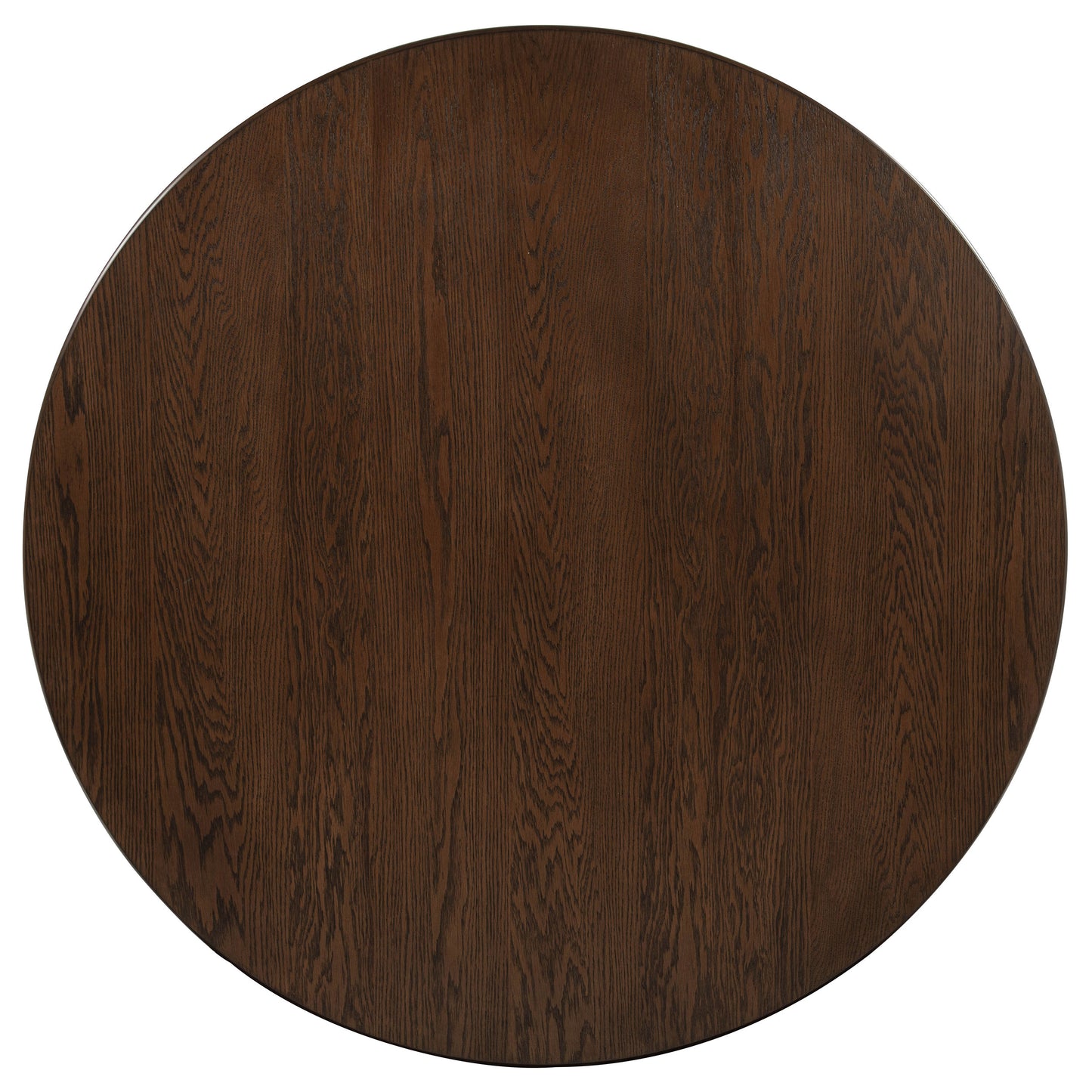 Faulkner 48-inch Round Wood Dining Table Brown Oak