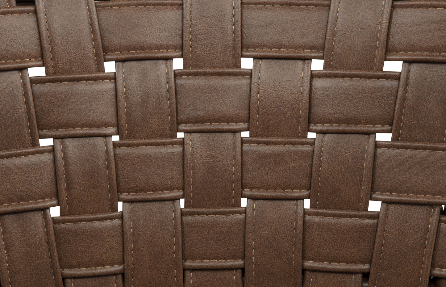Tallis Woven Leatherette Back Dining Side Chair Brown (Set of 2)