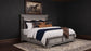 Cresswell Eastern King Upholstered Storage Platform Bed Weathered Taupe