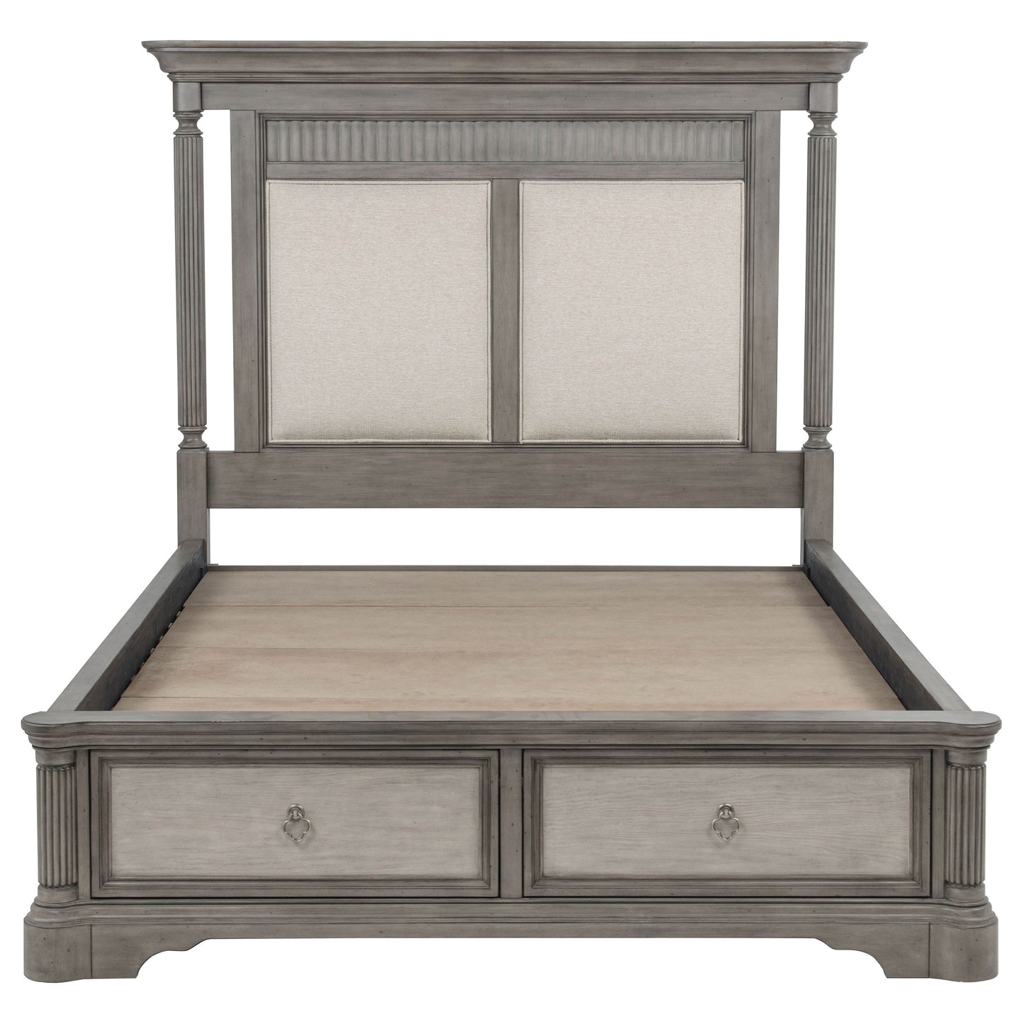 Cresswell 4-piece California King Storage Bedroom Set Taupe