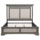 Cresswell Eastern King Upholstered Panel Bed Weathered Taupe