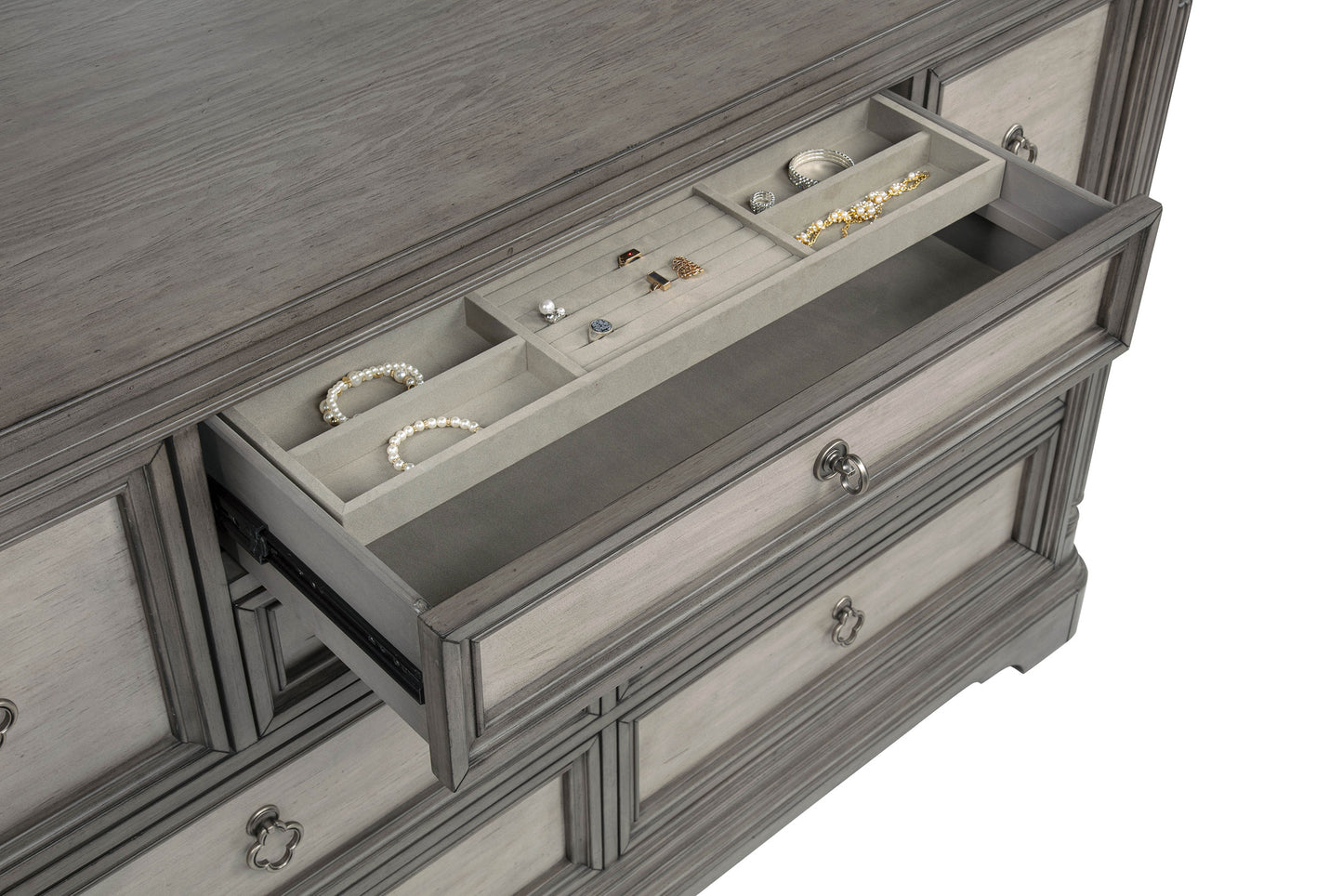 Cresswell 8-drawer Bedroom Dresser Weathered Taupe