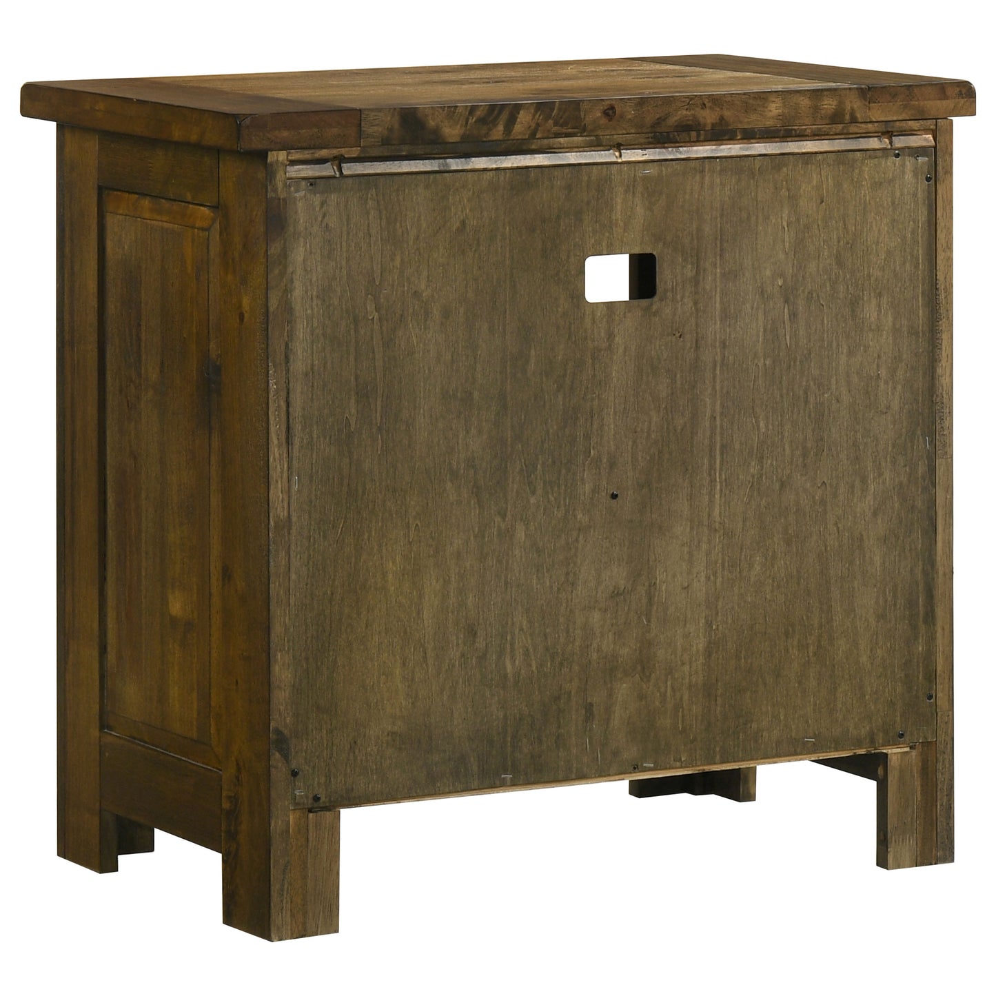 Doherty 1-drawer Nightstand Bedside Table Rustic Brown