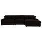 Blaine Upholstered Reversible Chaise Sectional Sofa Chocolate