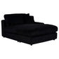 Blaine Upholstered Reversible Chaise Sectional Sofa Black