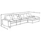 Blaine Upholstered Reversible Chaise Sectional Sofa Black