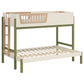 Evren Twin-over-Full Bunk Bed with Trundle and Ladder Tri-Tone