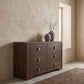 Etienne 6-drawer Bedroom Dresser Walnut