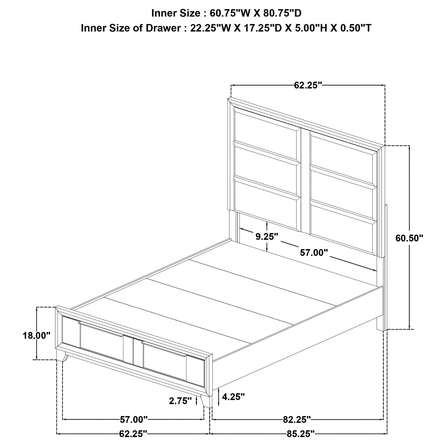 Farre 4-piece Queen Bedroom Set Washed Grey