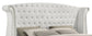 Barzini Upholstered Queen Wingback Bed White