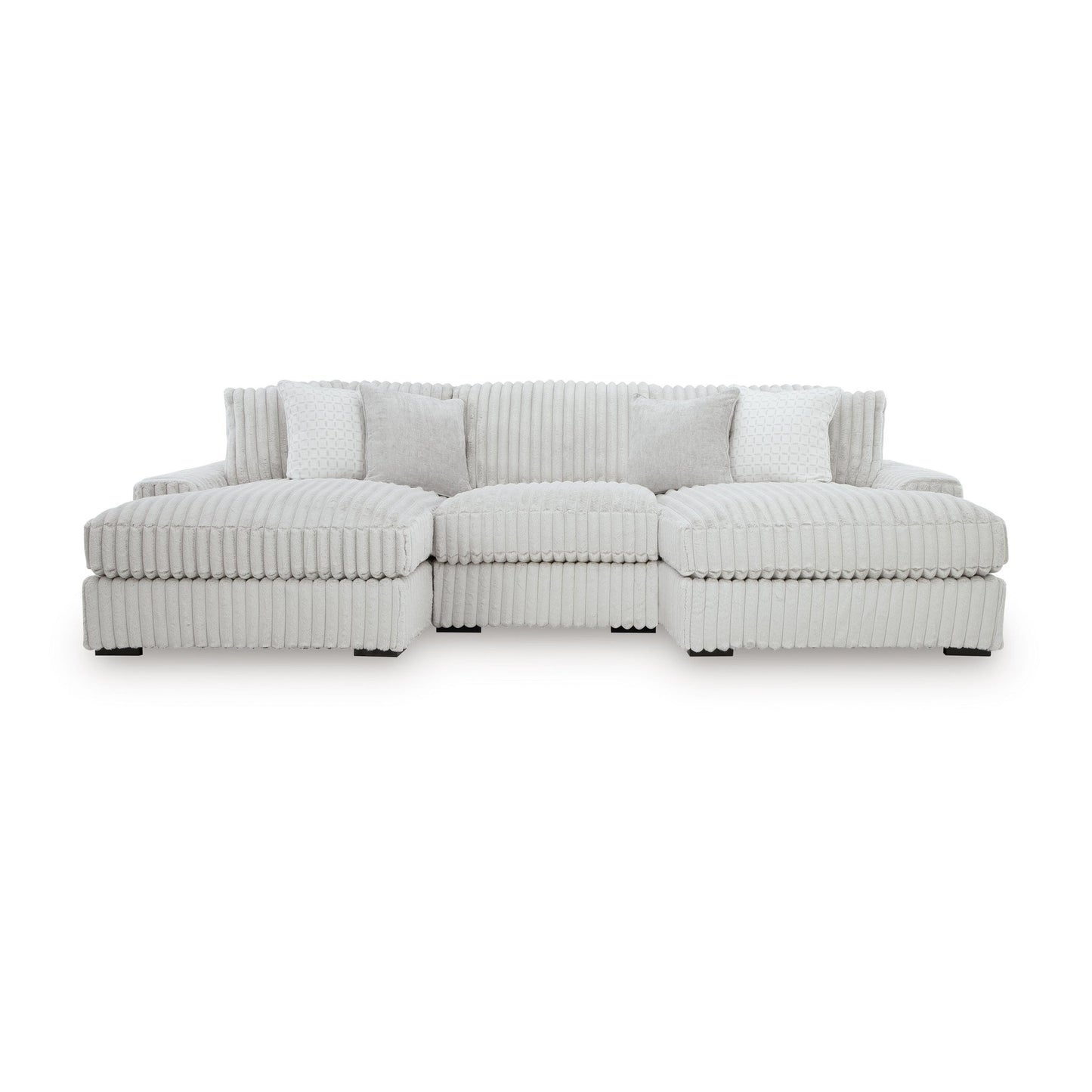 Stupendous 3-Piece Sectional with Double Chaise
