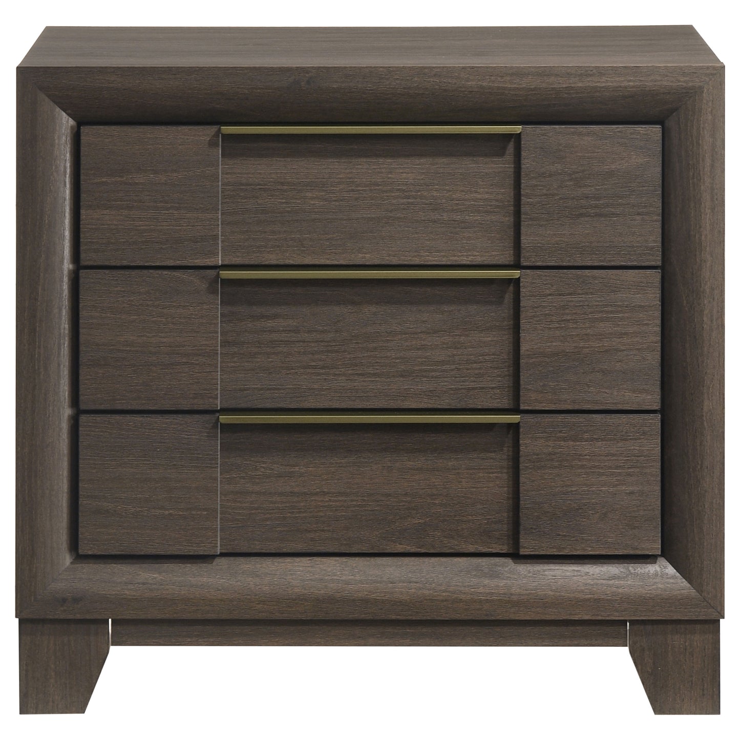 Farre 2-drawer Nightstand Bedside Table Dark Brown