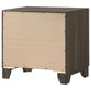 Farre 2-drawer Nightstand Bedside Table Dark Brown