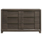 Farre 6-drawer Dresser Dark Brown