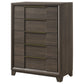 Farre 5-drawer Chest of Drawers Dark Brown