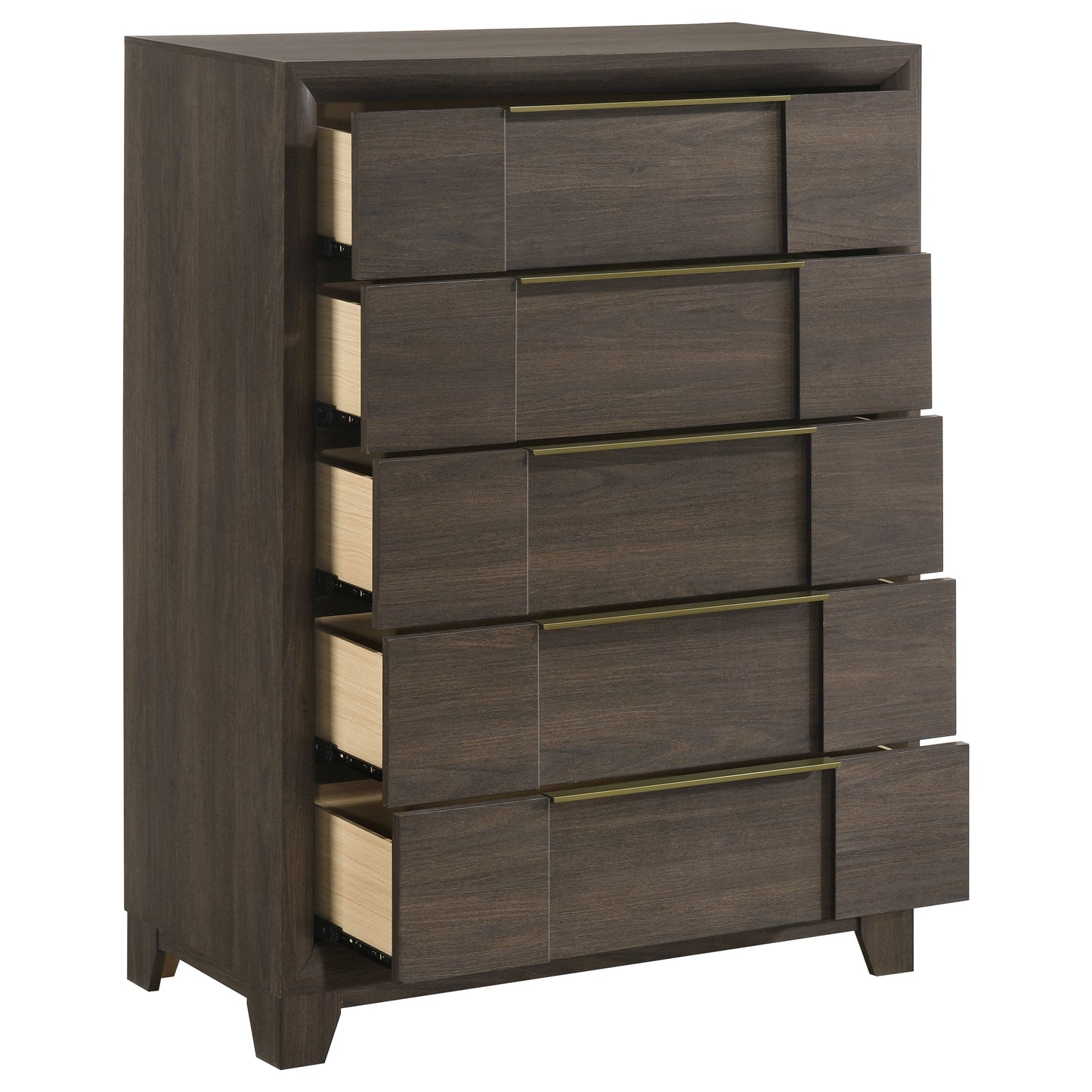 Farre 5-drawer Chest of Drawers Dark Brown