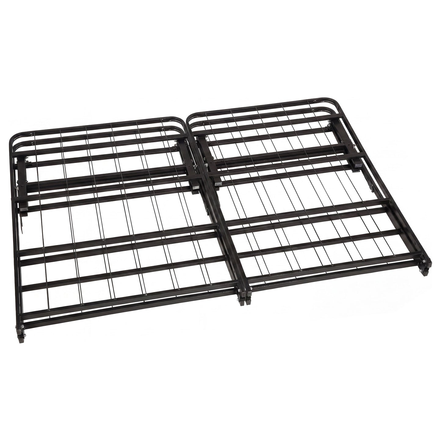 Kramer California King Folding Metal Bed Frame Black
