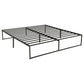 Gates Eastern King Heavy-Gauge Metal Platform Bed Frame Black