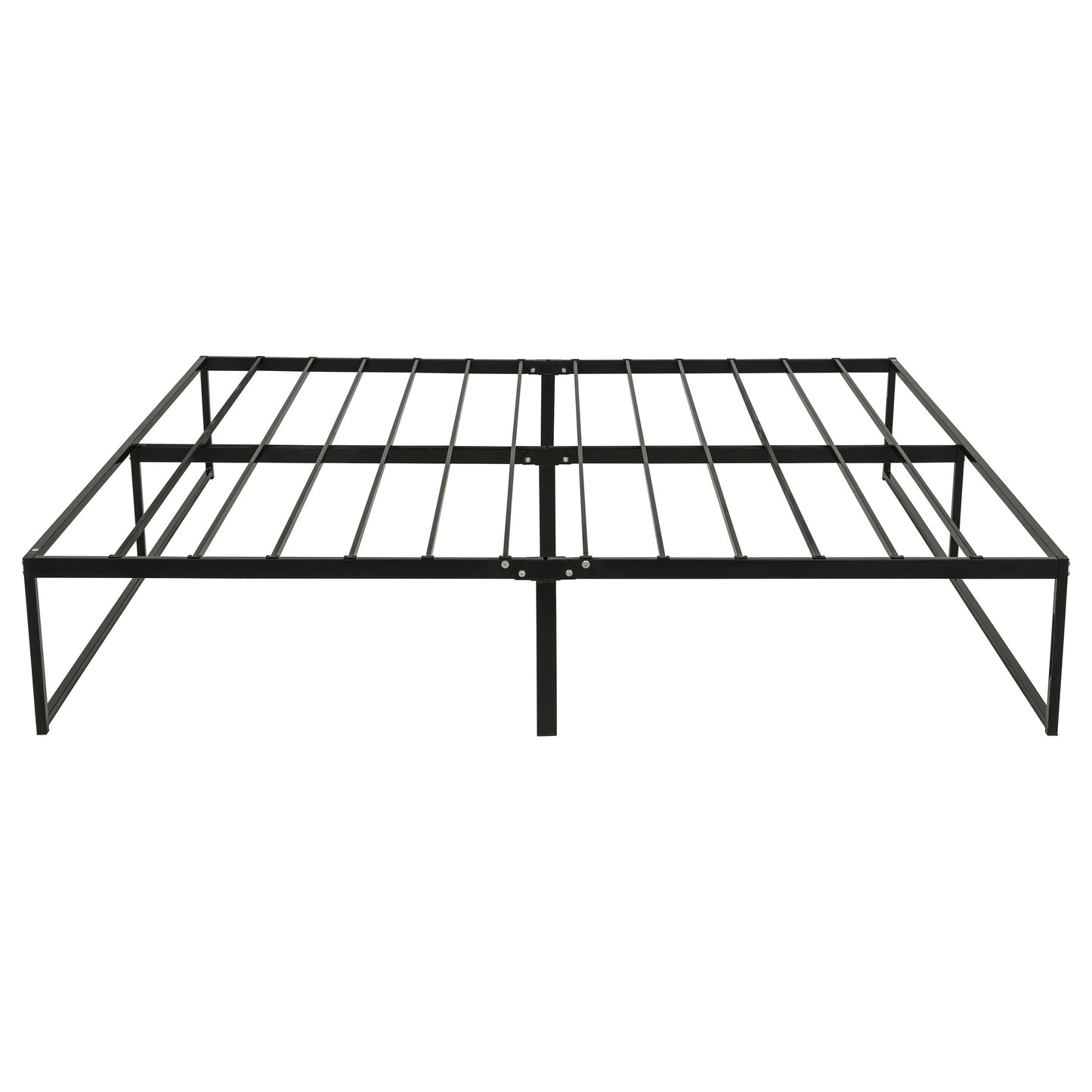 Gates Eastern King Heavy-Gauge Metal Platform Bed Frame Black