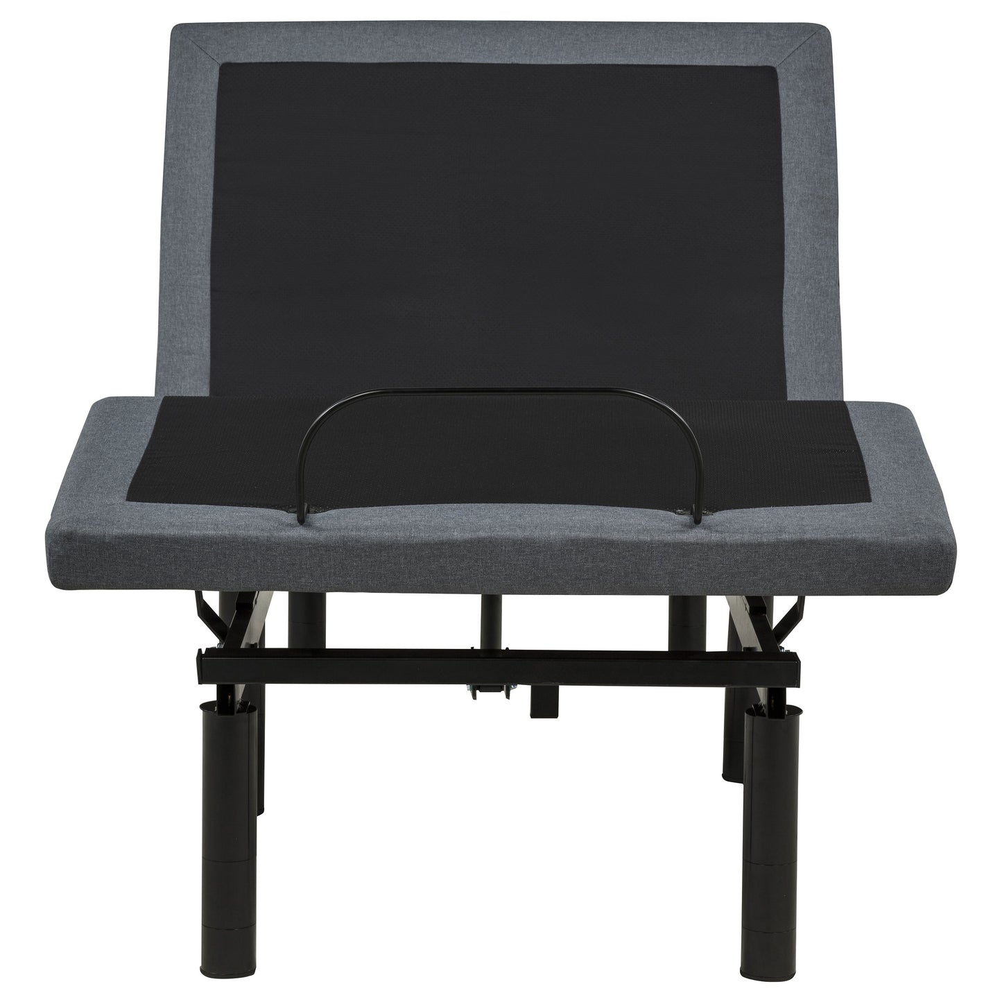 Weston Twin XL Dual-Motor Massage Adjustable Bed Base in Black and Grey