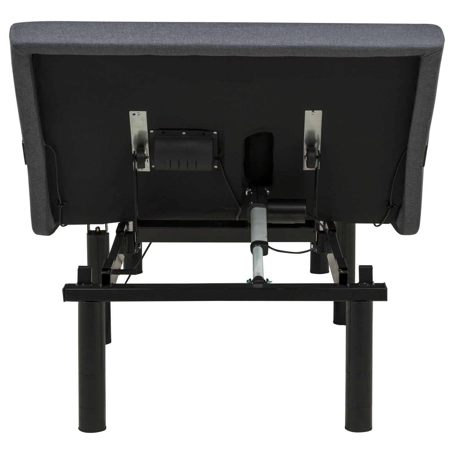 Weston Twin XL Dual-Motor Massage Adjustable Bed Base in Black and Grey