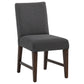 Naser 5-piece 48-inch Round Dining Table Set Grey and Dark Walnut