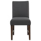 Naser 5-piece 48-inch Round Dining Table Set Grey and Dark Walnut