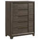 Farre 5-piece Eastern King Storage Bedroom Set Dark Brown