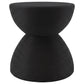 Macedo 2-Piece Transitional Round Rattan Coffee and End Table Set Black