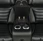 Zuma 3-Piece Dual Power Faux Leather Reclining Sectional Sofa Black