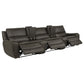 Marcell 5-Piece 3-Seat Power Home Theater Seating with Dual Consoles Grey