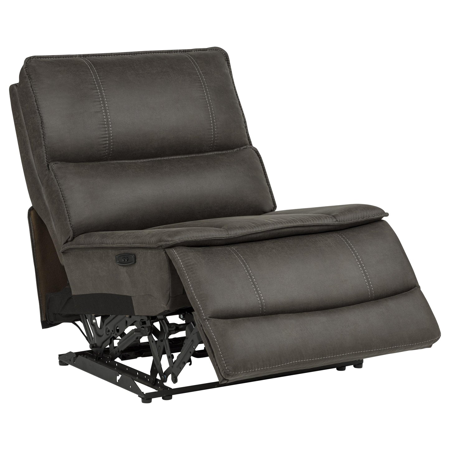 Marcell 5-Piece 3-Seat Power Home Theater Seating with Dual Consoles Grey