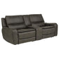 Marcell 3-Piece Power Reclining Loveseat with Charging Console Grey