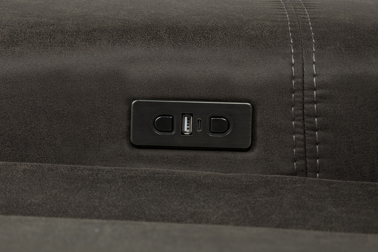 Marcell 3-Piece Power Reclining Loveseat with Charging Console Grey