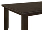 Dalila Dining Room Set Cappuccino and Black